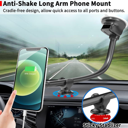 Magnetic Phone Holder for Car (Black- Magnetic)