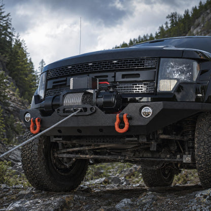 13500 lb Recovery Winch with Synthetic Rope and 2 Wireless Remotes (13500lb Black)