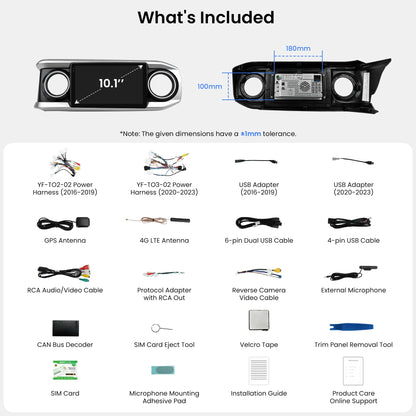 S8 Gen4 10.1" Android Car Stereo for Toyota Tacoma 2016 (10.1")