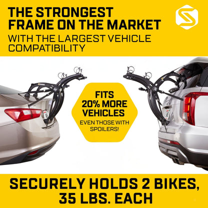 Bones EX 2 Bike Trunk Rack Bicycle Carrier (Bones EX Trunk / 2 Bike Carrier)