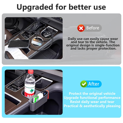 Center Console Cup Holder Extra Hang Organizer for Sienna 2021