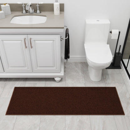 2x6 Runner Rugs for Hallway (Solid Brown)