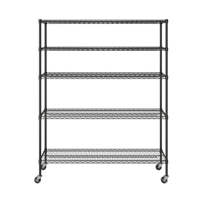UltraDurable 5 (Black / 5-Tier Shelving, 60" W x 18" D)