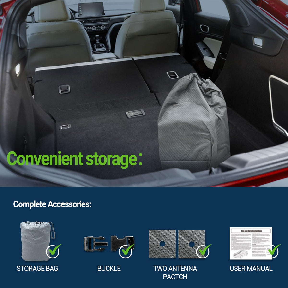 7 Layer All Weather Waterproof Car Cover for SUV 175" (SUV S1 175"-187")