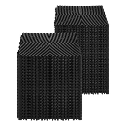 Interlocking Drainage Mat (Black / 12 x 12 inch)
