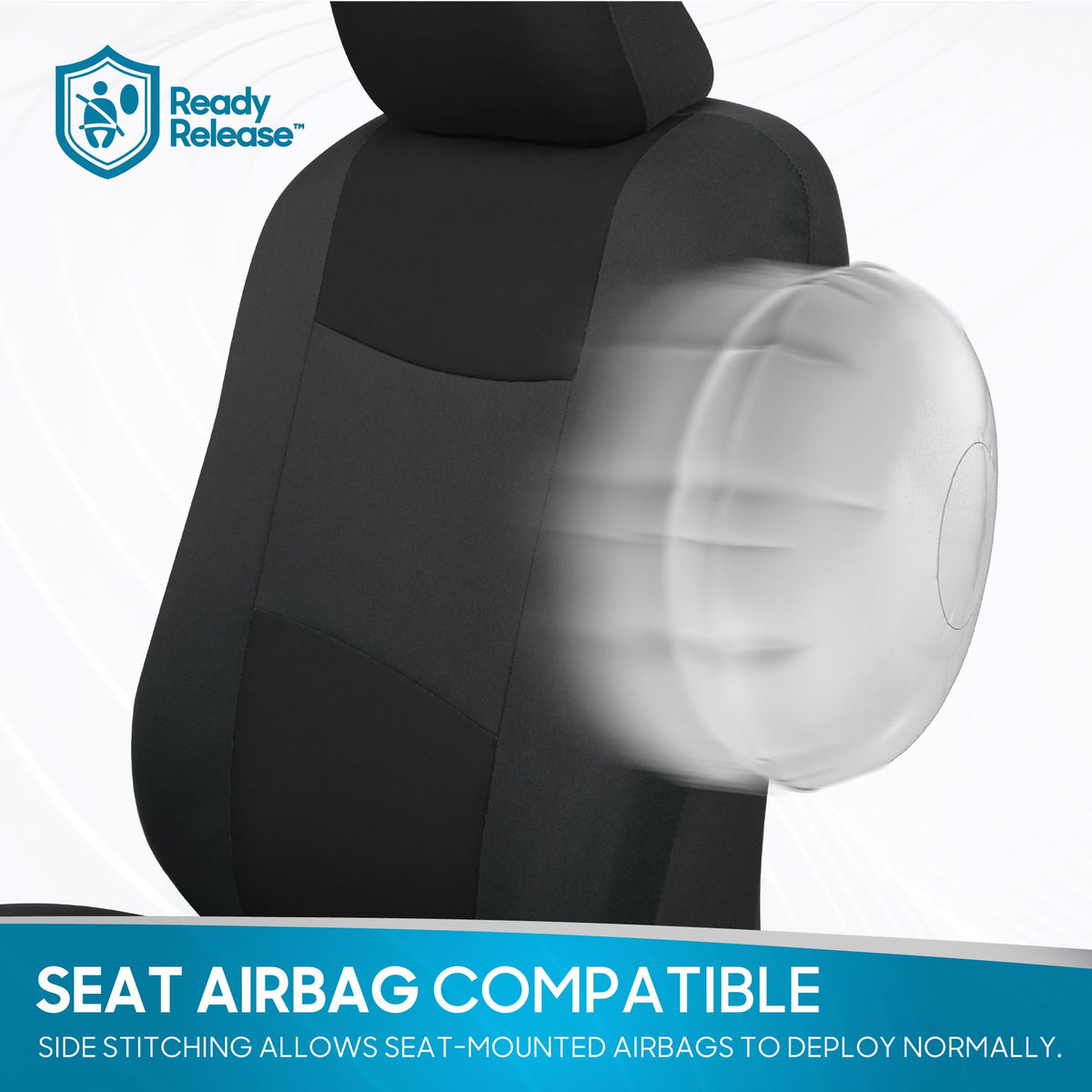 PolyPro Car Seat Covers Full Set in Reverse Charcoal (Reverse Charcoal)