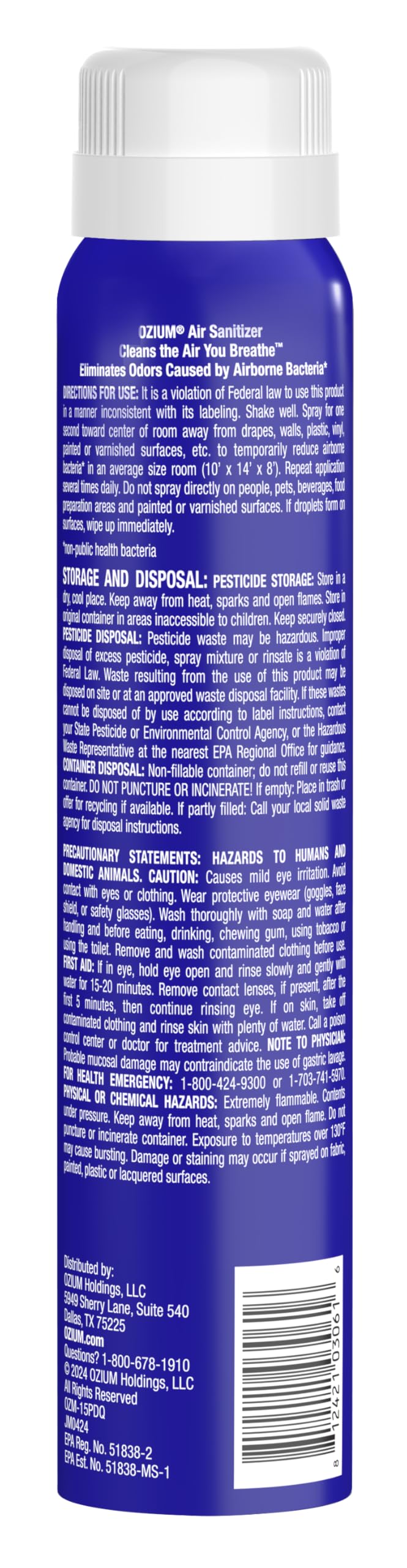 3.5 Oz. Air Sanitizer and Odor Eliminator Spray (3.5 Ounce (Pack of 4))