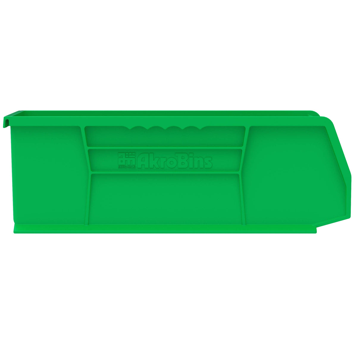 30234 AkroBins Plastic Storage Bin Hanging Stacking Containers (Green / Storage Bins Only)