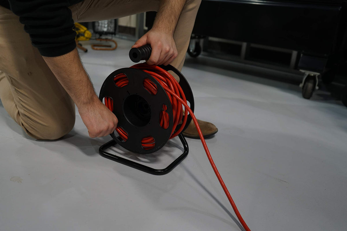 Heavy Duty Metal Extension Cord Reel Stand (150 Foot)