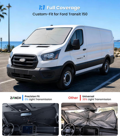 2026 Upgraded Windshield Sun Shade Umbrella (For Ford / For Transit150)