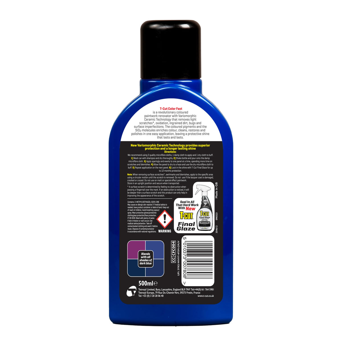 Dark Blue Scratch Remover Color Fast Paintwork Restorer Car Polish (Dark Blue / 17 fl oz (Pack of 1))