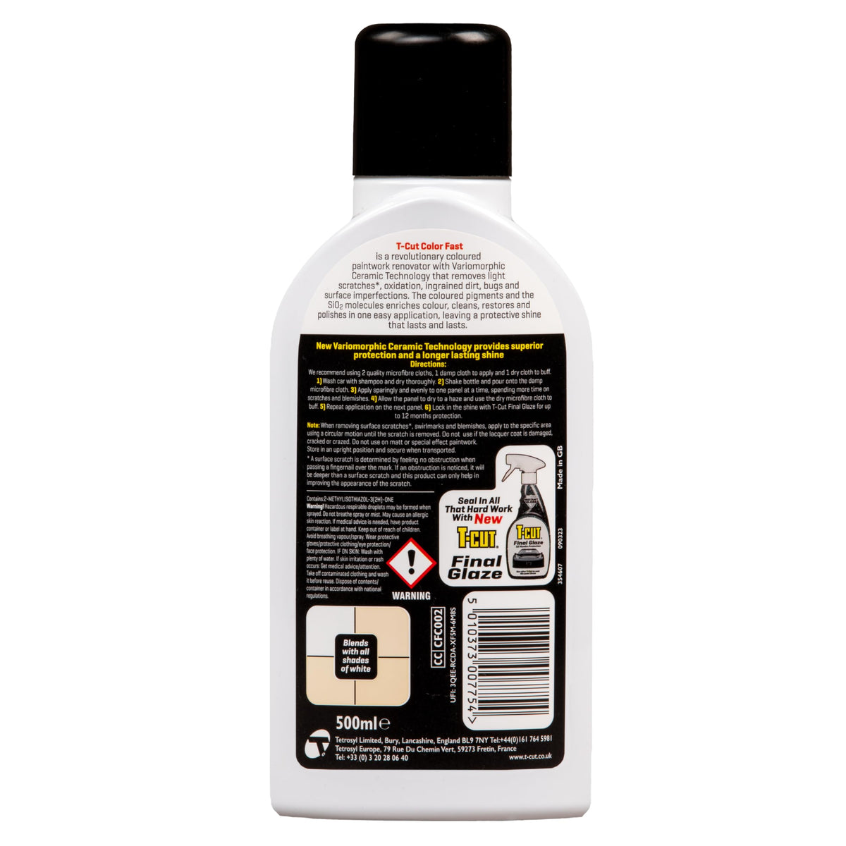 T Cut Color Fast 3 (White / 17 fl oz (Pack of 1))