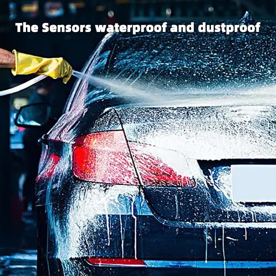 Car Parking Sensors Kit Reverse Radar parktronic System Auto Electronics Vehicle Back Assistant Reverse 8 Sensor (Golden)