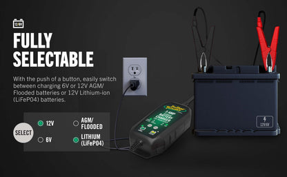3 AMP Battery Charger and Maintainer (6V/12V @ 3 AMP)