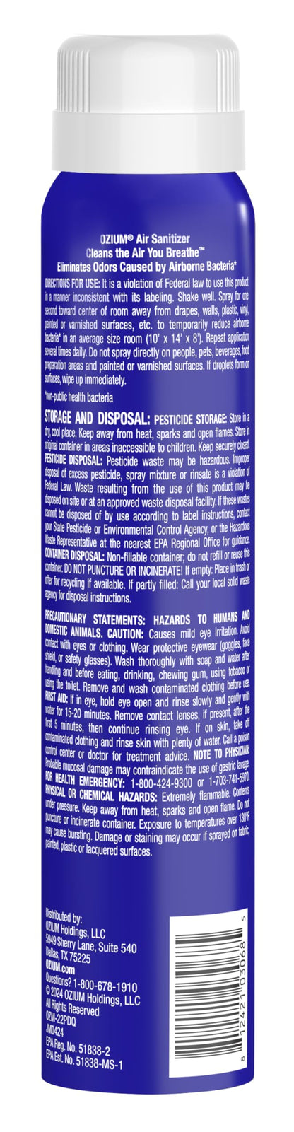 3.5 Oz. Air Sanitizer and Odor Eliminator Spray (3.5 Ounce (Pack of 2))