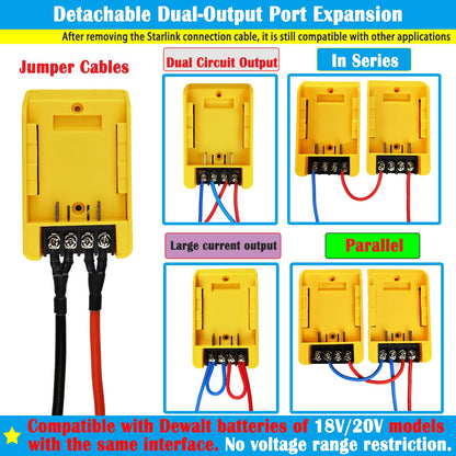 Battery Jumper Cables Compatible with De.Walt Battery Jumper Cables