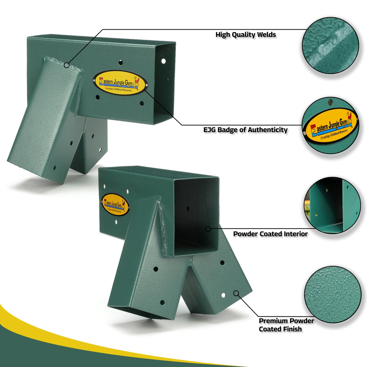 Easy 1-2-3 A-Frame Swing Set Brackets Pack of 4 Brackets (A-Frame Swing Set Brackets (Pack of 4))