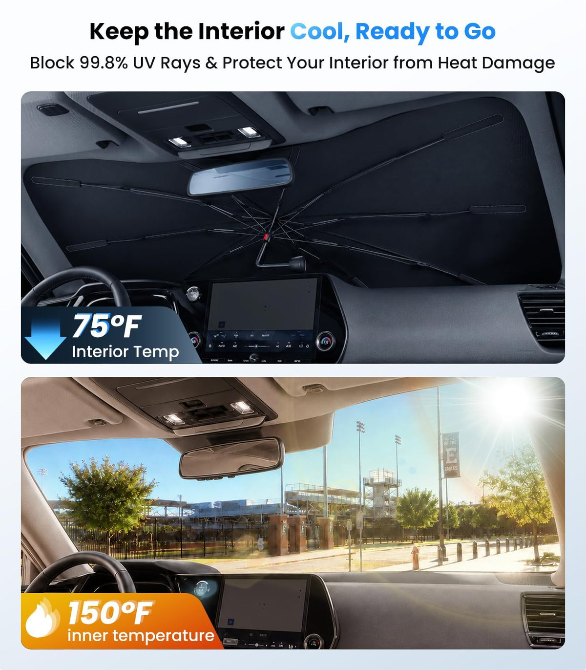 2026 Upgraded Windshield Sun Shade Umbrella (For Lexus / For TX350)