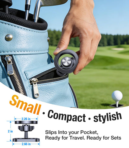 Magnetic Golf Cart Phone Holder【Strong Magnets】 Magnetic Phone Holder for Golf Cart Phone Mount for iPhone 17 Fits GPS EZGO Club Car Yamaha Golf Accessories Gifts for Men Husband (Black)