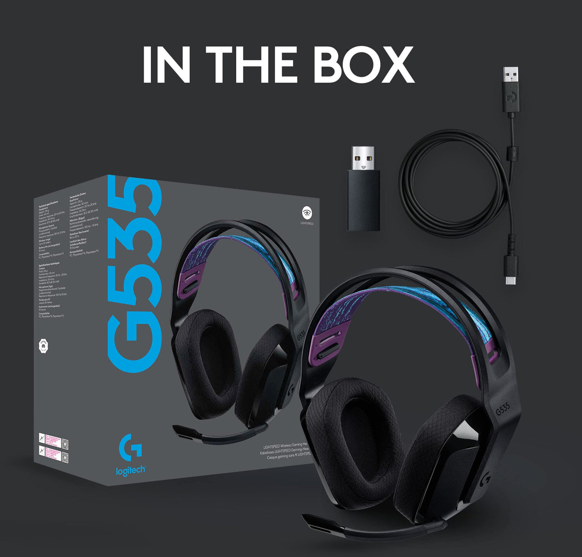 535 Lightspeed Wireless Gaming Headset (Black / Wireless)