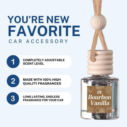 CANDECraftCo 2 Pack Hanging Car Air Freshener Diffuser for Essential Oils