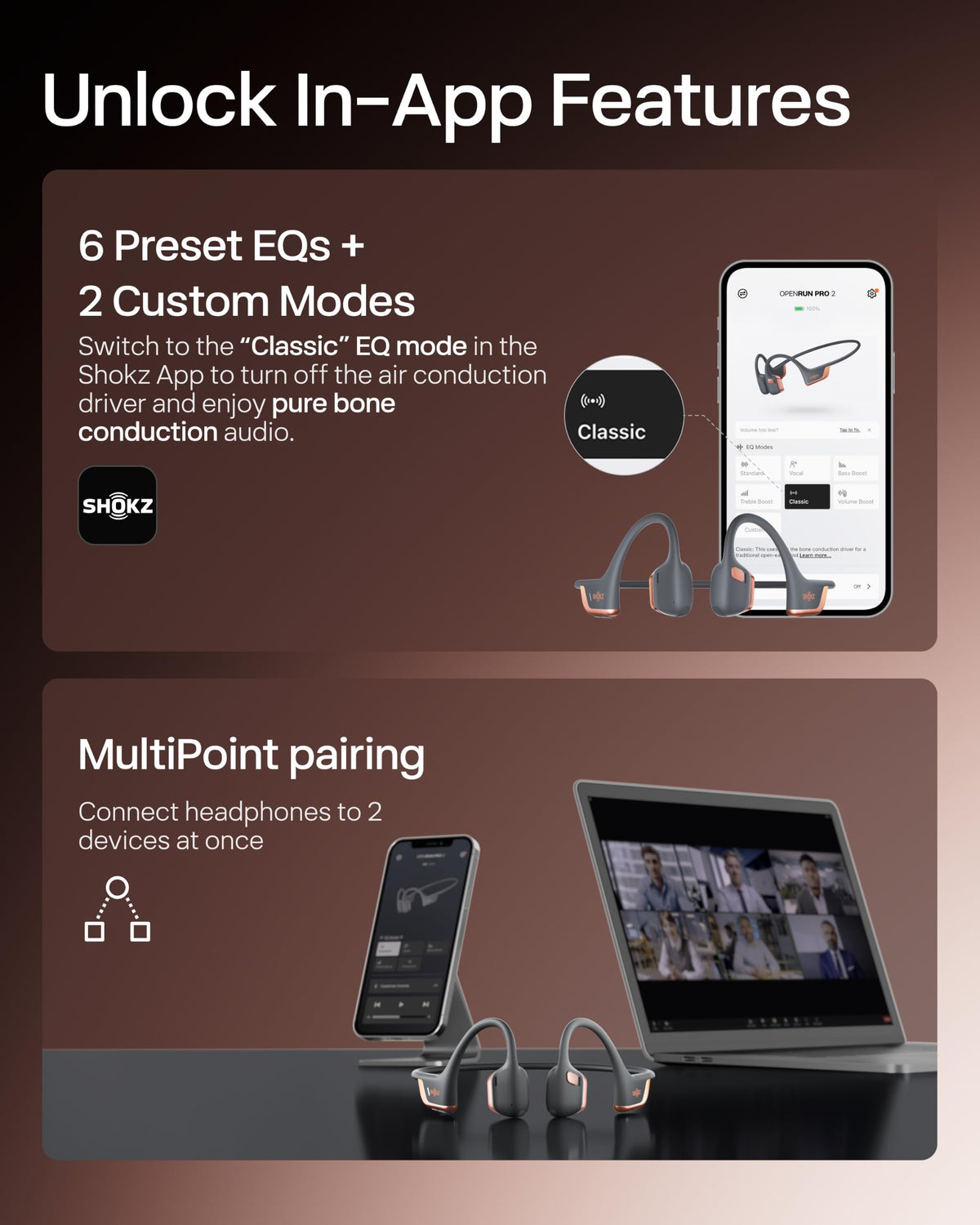 OpenRun Pro 2 Mini Bone Conduction Sport Headphones (Rose Gold Gift Edition / Mini)