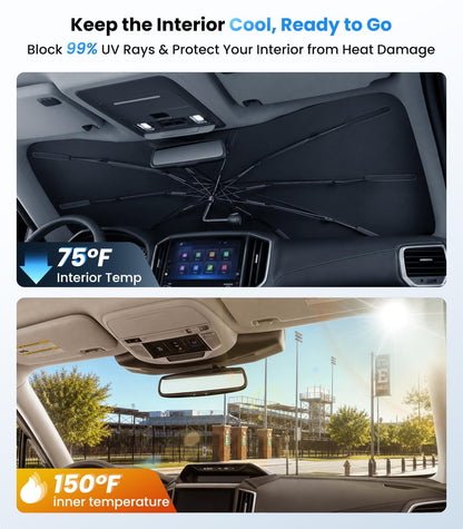 2026 Upgraded Windshield Sun Shade Umbrella (For Subaru / For Forester)