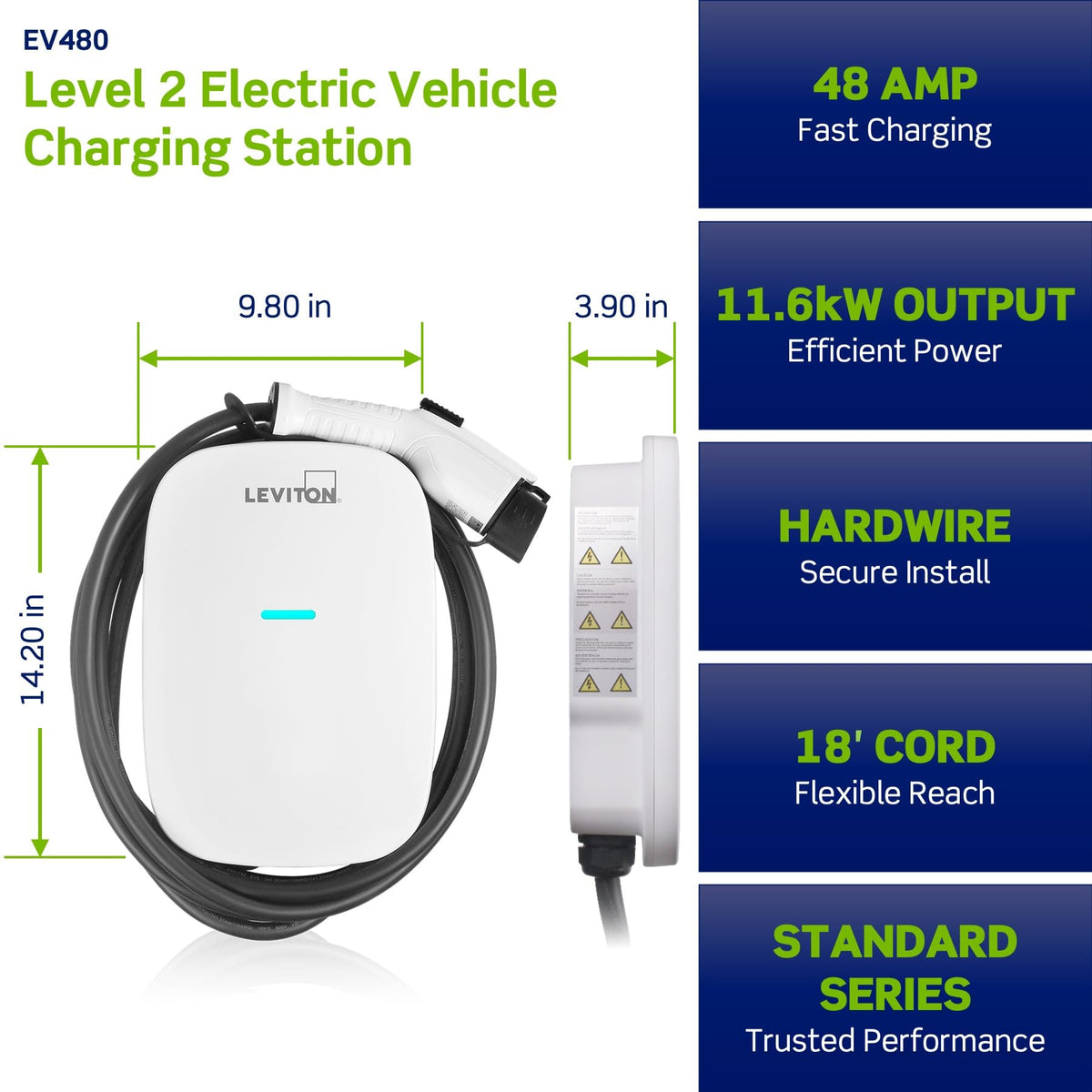Level 2 EV Charger (Standard 48A)