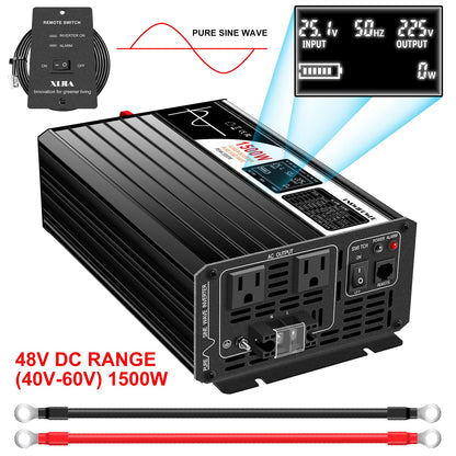1500W Pure Sine Wave Inverter (48V 1500W Bluetooth)