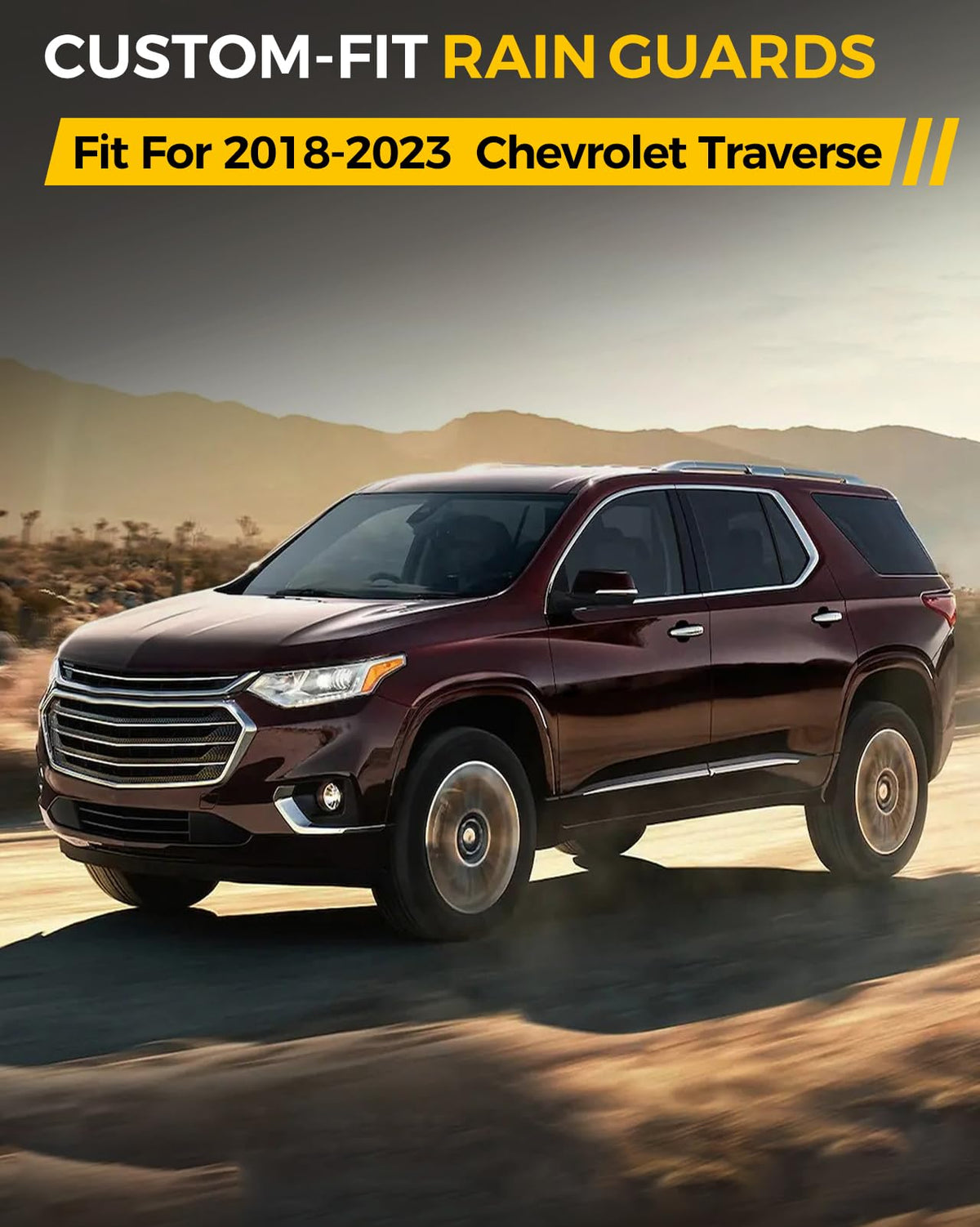 Rain Guards for Car Windows (For Traverse 2018-2023)