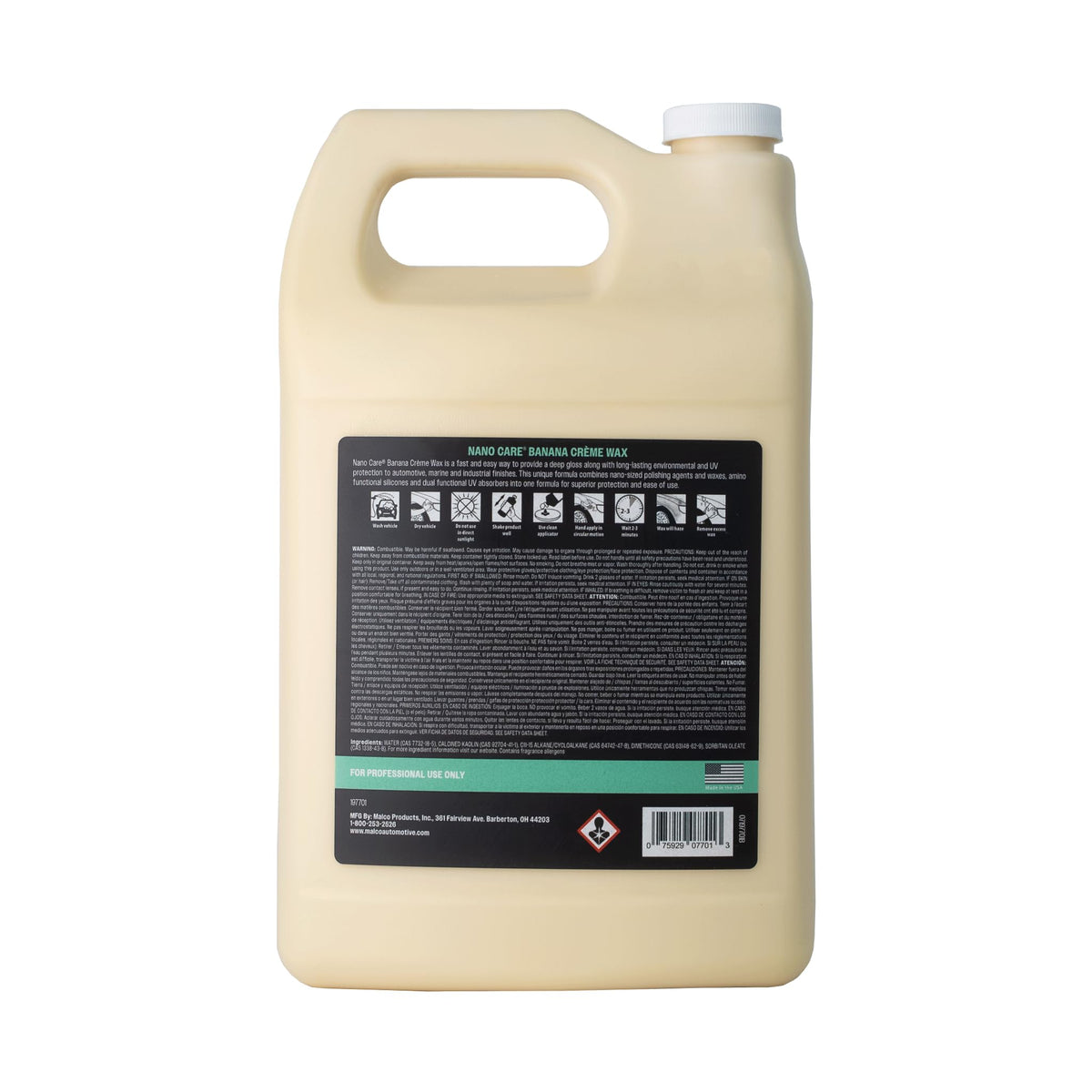 Nano Care Banana Creme Wax for Automotive Finishes (128 Fl Oz (Pack of 1))