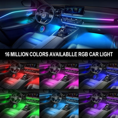 Interior Car LED Strip Lights (Car Ambient Lighting Kit (8 in 1))