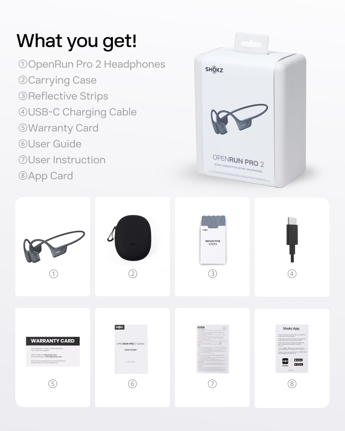 OpenRun Pro 2 Bone Conduction Bluetooth Sport Headphones (Black / Standard)