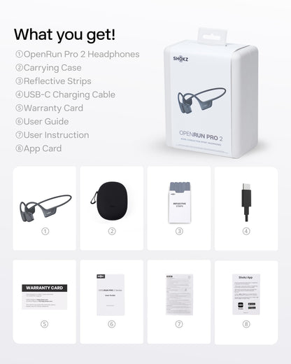 OpenRun Pro 2 Bone Conduction Bluetooth Sport Headphones (Black / Standard)