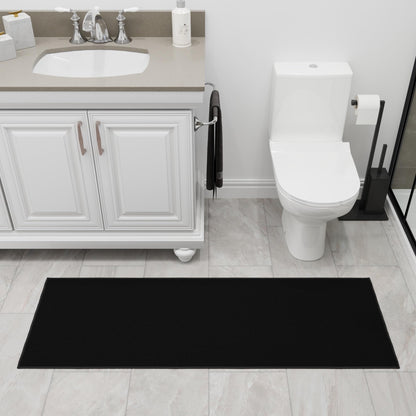2x6 Runner Rugs for Hallway (Solid Black)