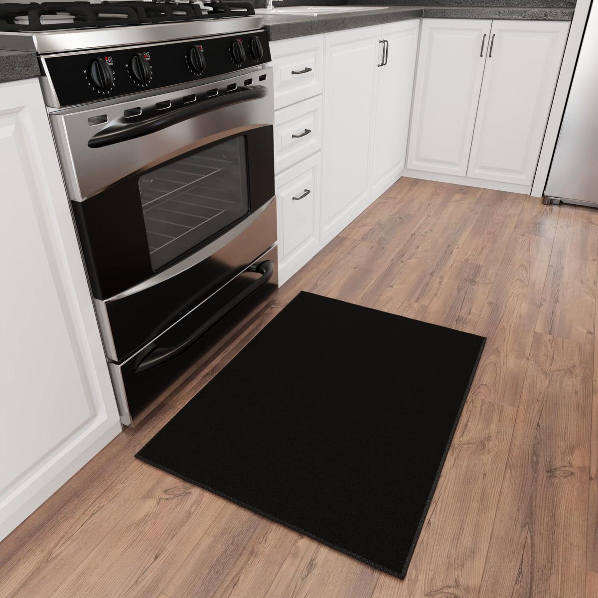2x2 Indoor Door Mat (Solid Black)