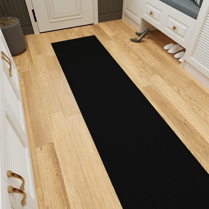 2x14 Runner Rug for Hallway (Solid Black)