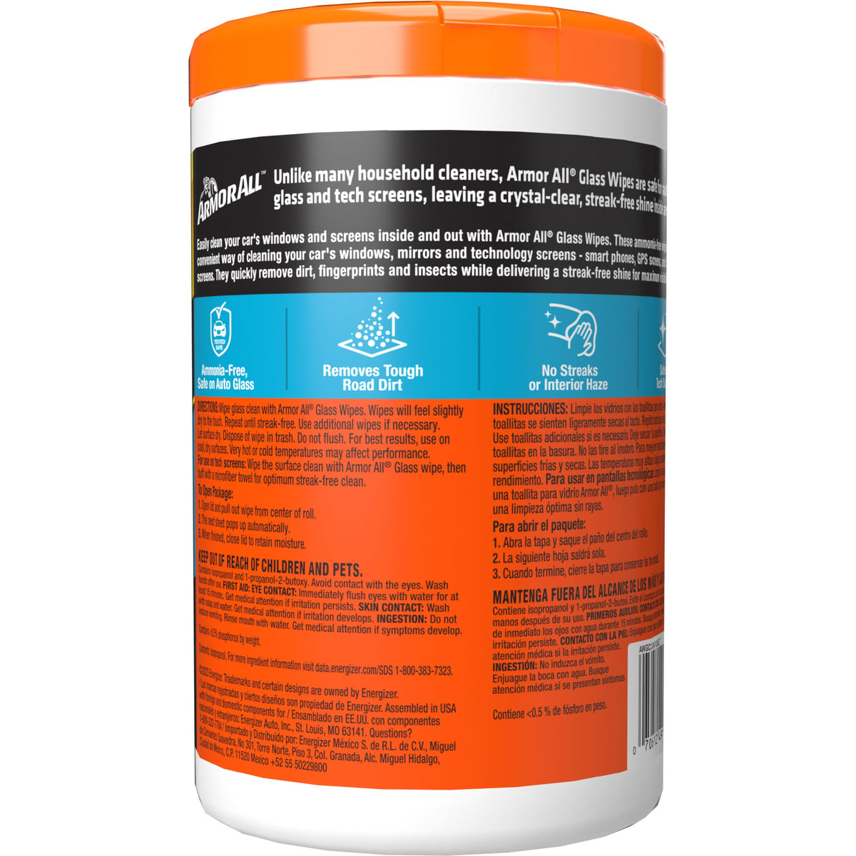Car Glass Wipes (90 Count (Pack of 1))