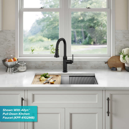 Stainless Steel 27 in Undermount Kitchen Sink KWU110 (Stainless Steel / 27 inch / Sink)