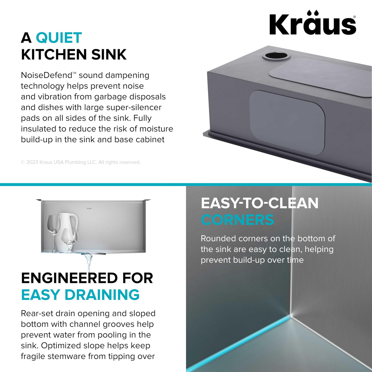 Stainless Steel 21 in Undermount Kitchen Sink KWU111 (Stainless Steel / 21 inch / Sink)