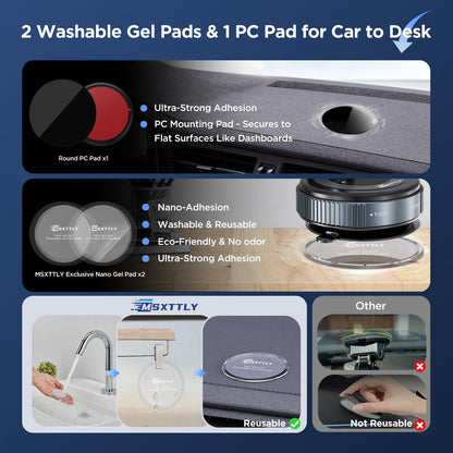 Vacuum Magnetic Phone Holder (Black)