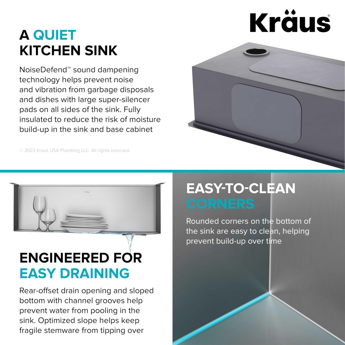 Stainless Steel 32 in Undermount Kitchen Sink KWU110 (Stainless Steel / 32 Inch / Sink)