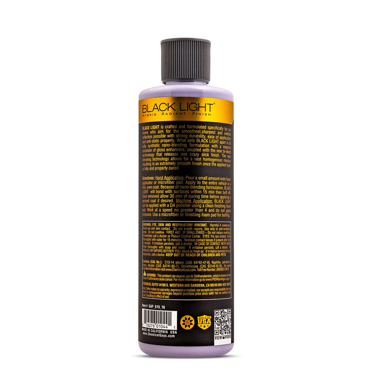 Black Light Hybrid Glaze & Sealant for Dark Colors