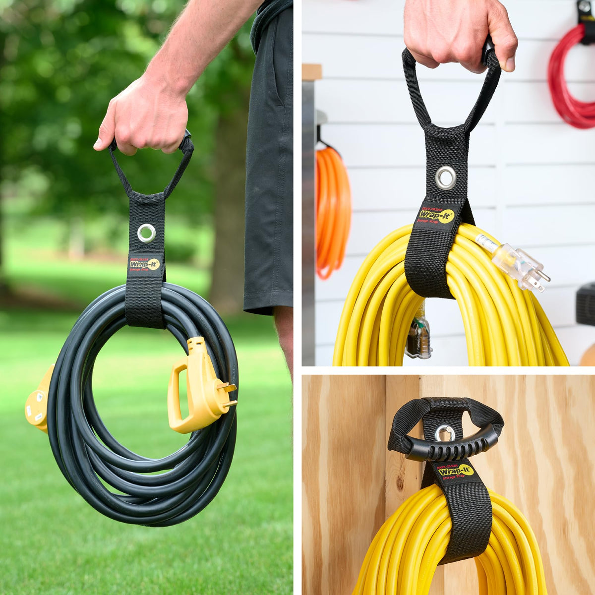 Easy Carry Wrap (17" (2 Pack) with Grommet / Black)