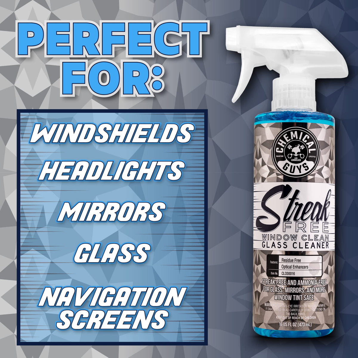 Streak Free Glass & Window Cleaner (128 Fl Oz (Pack of 1))