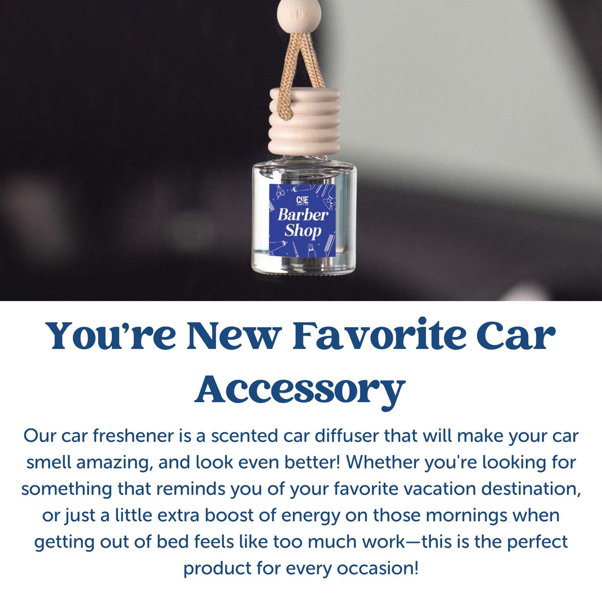 CANDECraftCo 2 Pack Hanging Car Air Freshener Diffuser for Essential Oils