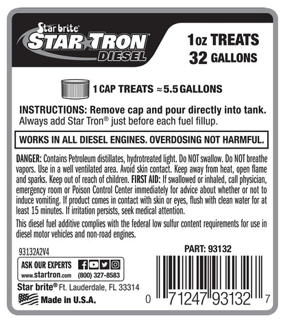 Star TRON Enzyme Fuel Treatment (32 Oz Treats 1024 Gallons)