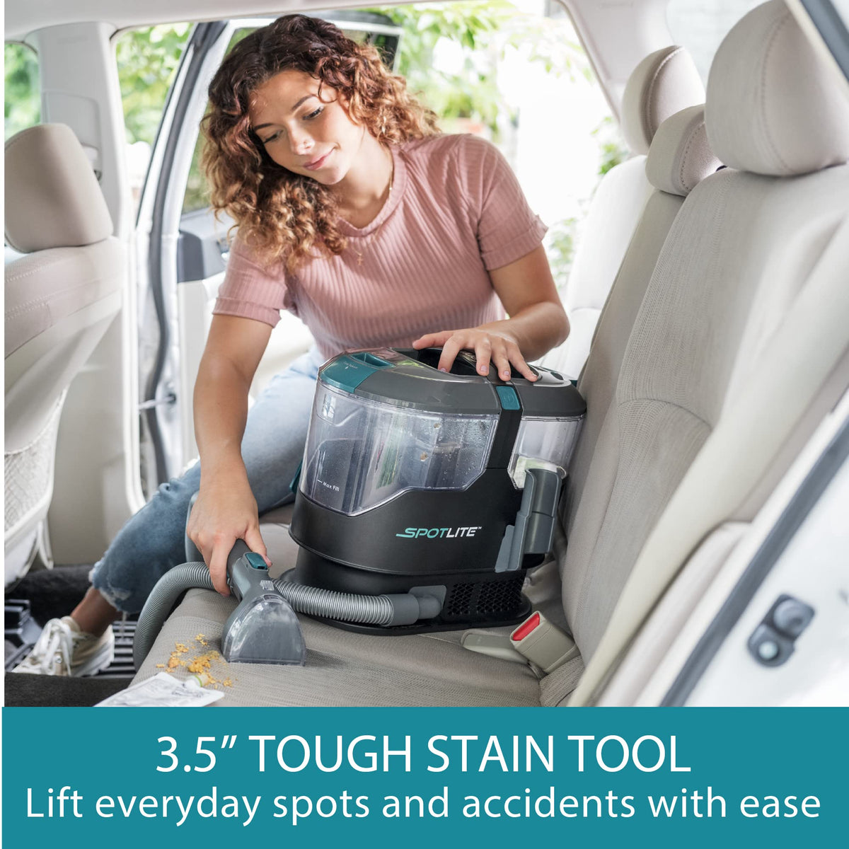 KW2001 SpotLite Portable Carpet Spot Cleaner & Pet Stain Remover (Gray)