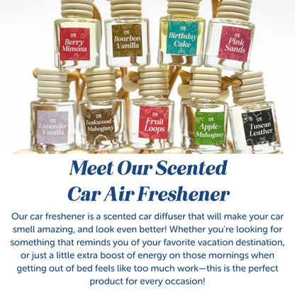 CANDECraftCo 2 Pack Hanging Car Air Freshener Diffuser for Essential Oils