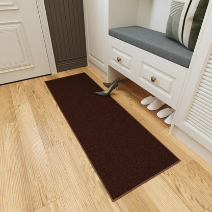2x5 Kitchen Rug Runner (Solid Brown)